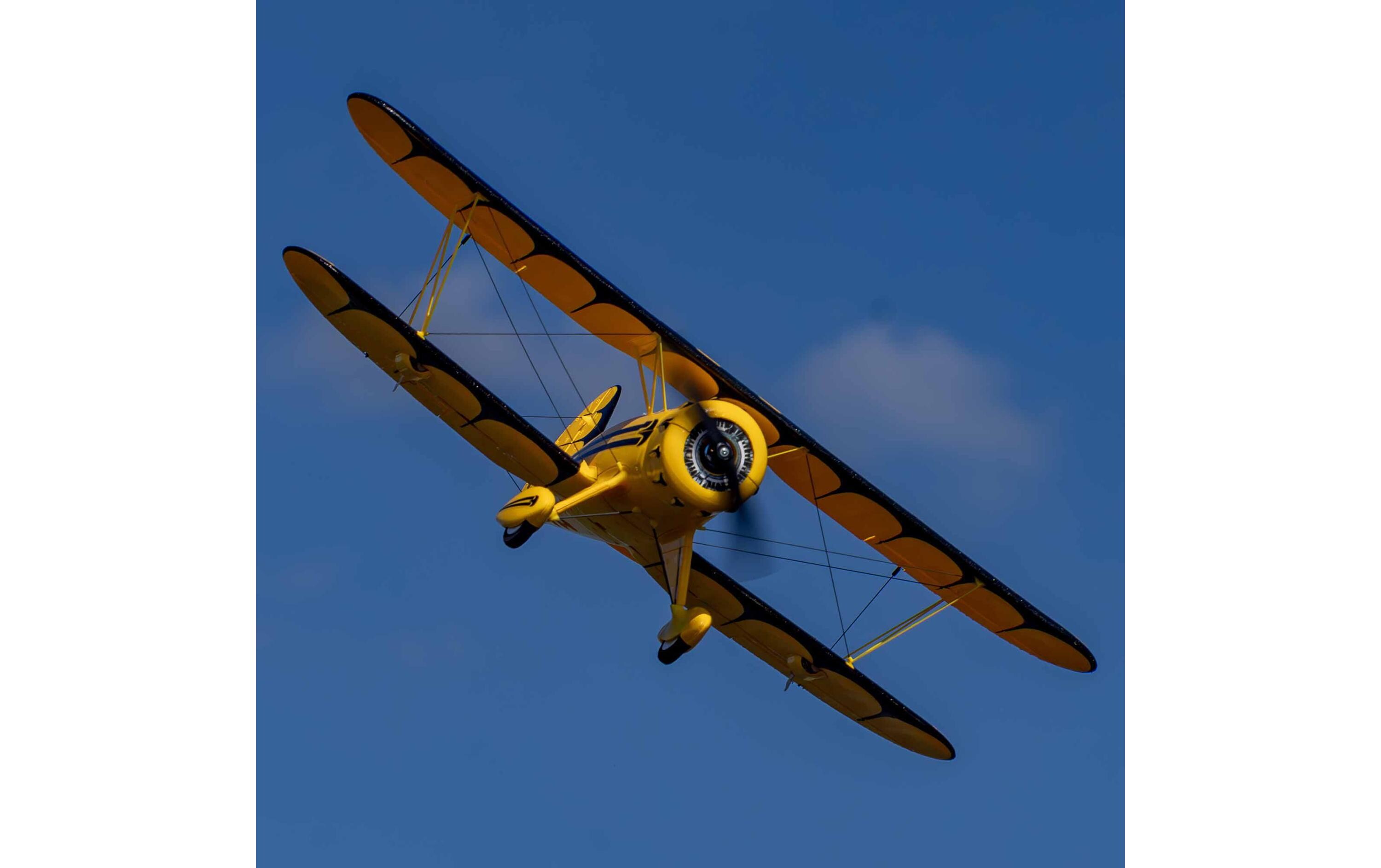Doppeldecker UMX WACO 550 mm Gelb, BNF Basic<br>UMX Scale Doppeldecker mit Brushless Antrieb und Spektrum Technik