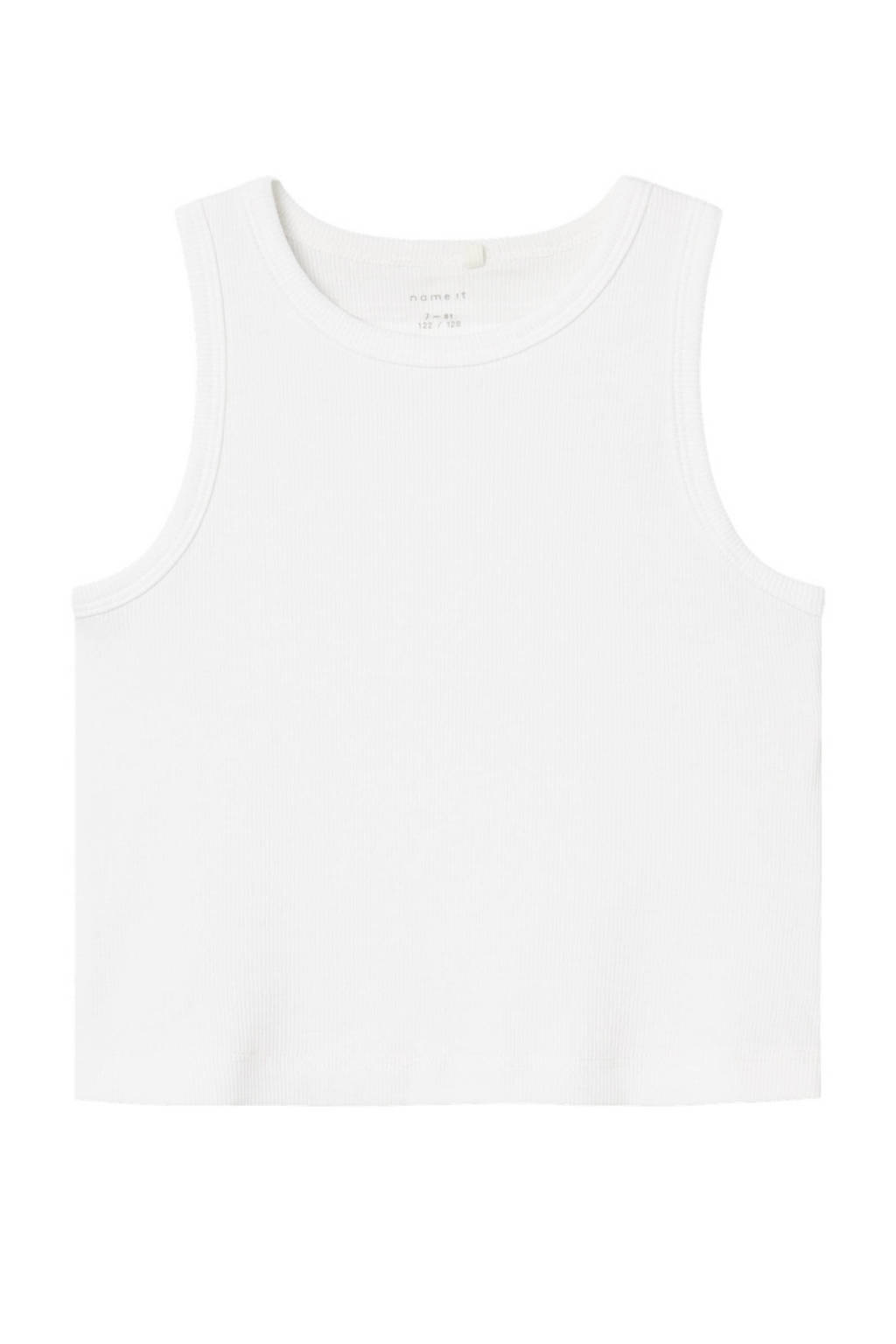 NAME IT top NKFNAKAL SL CROP TOP NOOS wit
