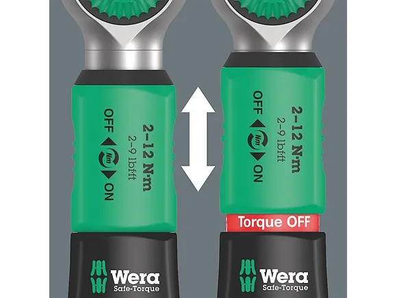 Wera 05075801001, Klik momentnøgle, Nm, Mekanisk, 1/4