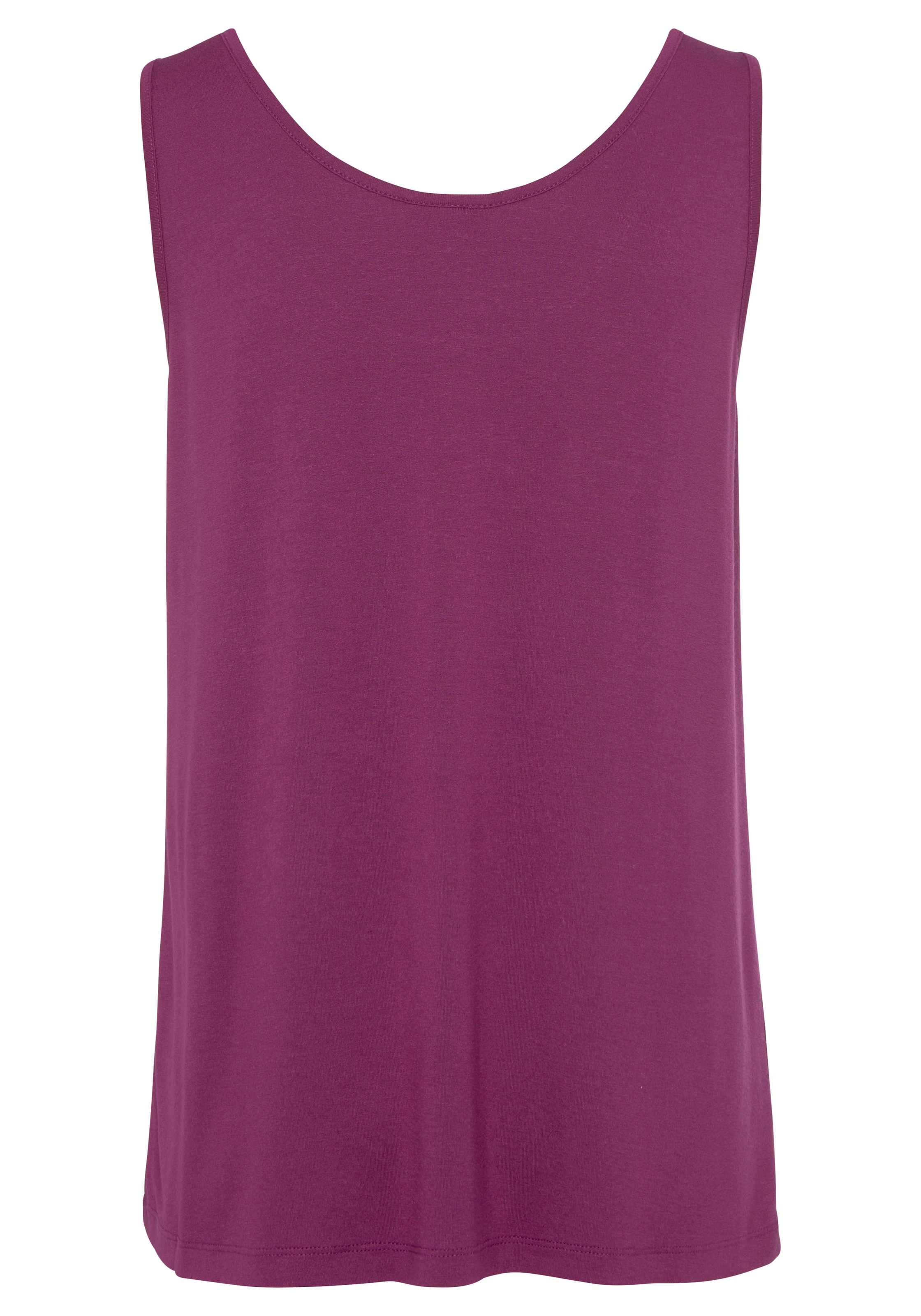 Beachtime Tanktop , aus Viskose, lockere Passform, Basic