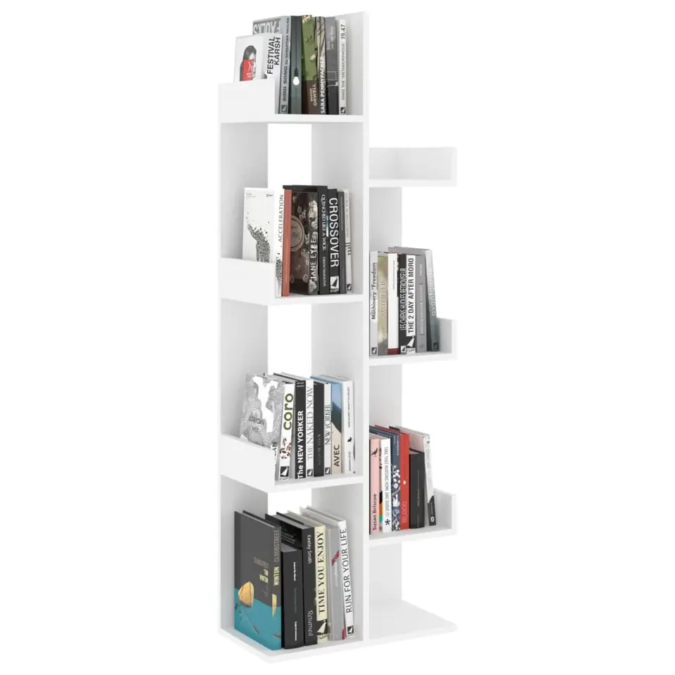 vidaXL - Boekenkast - Wit - Bewerkt hout