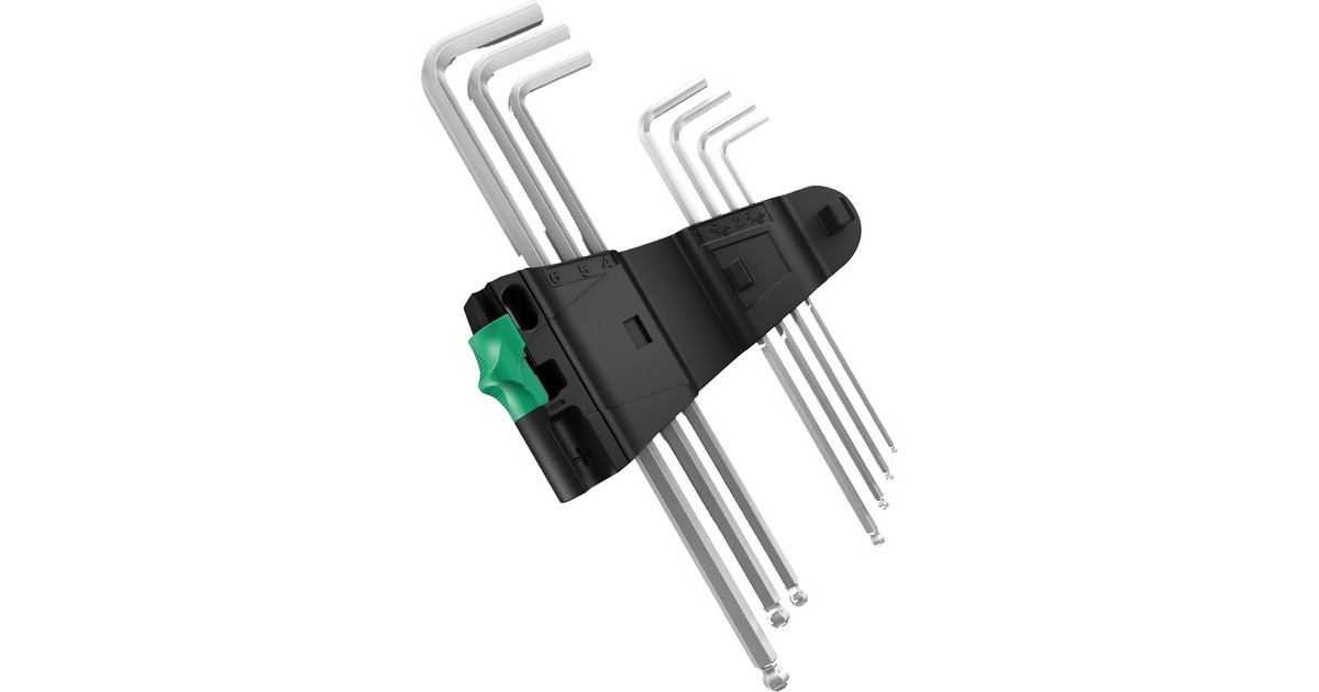 WeraInbussleutelset 950/9 Hex-Plus 1  (Chroom, 9-delig, 1,5mm tot 10mm)