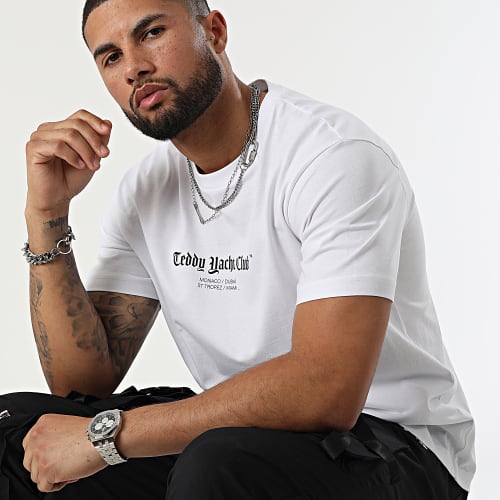 Tee Shirt Oversize Large Art Series Blanc