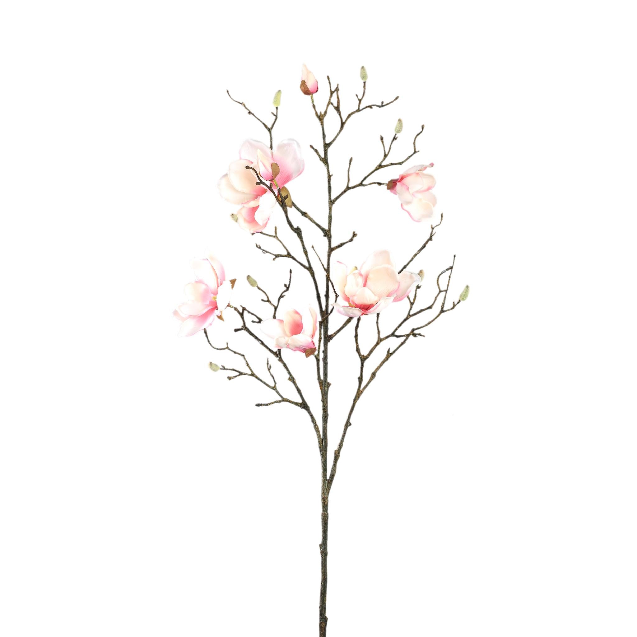 PTMD - Kunstbloem Magnolia - Roze - 58x38x86cm