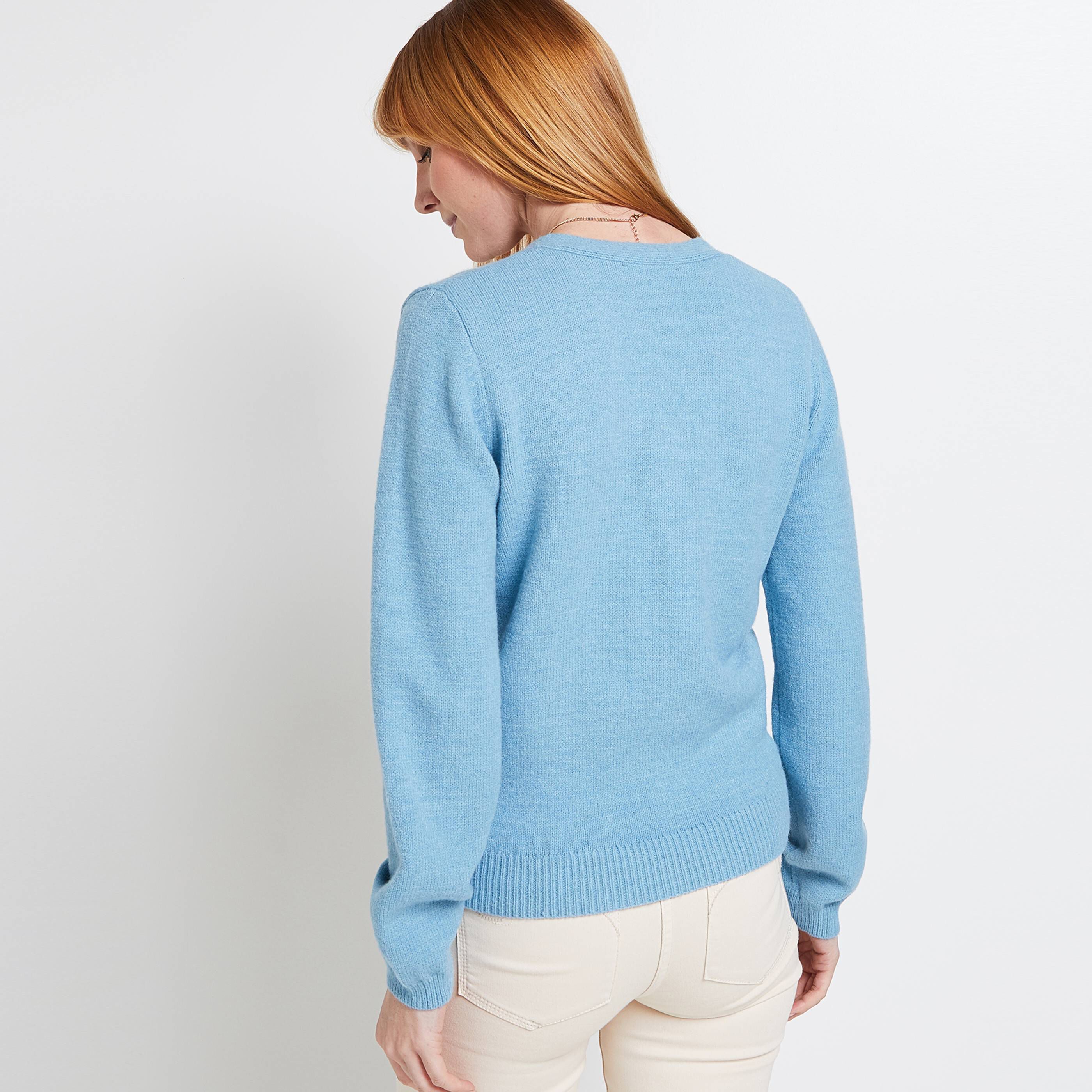 Gilet cache coeur femme - BLEU