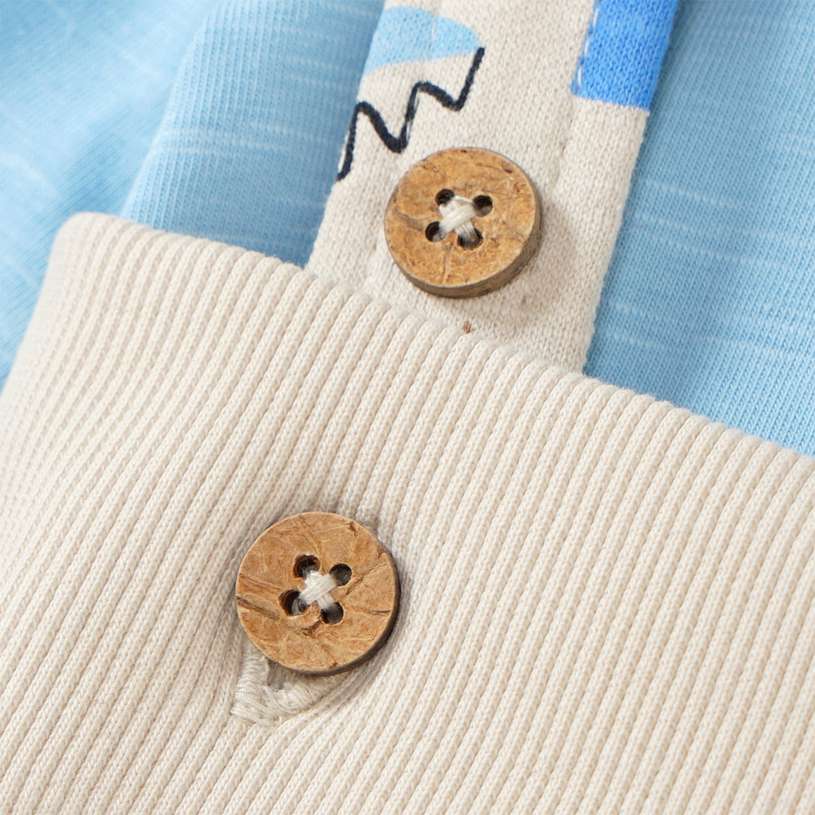 Topomini Newborn Strampler und Langarmbody im Set beige / hellblau
