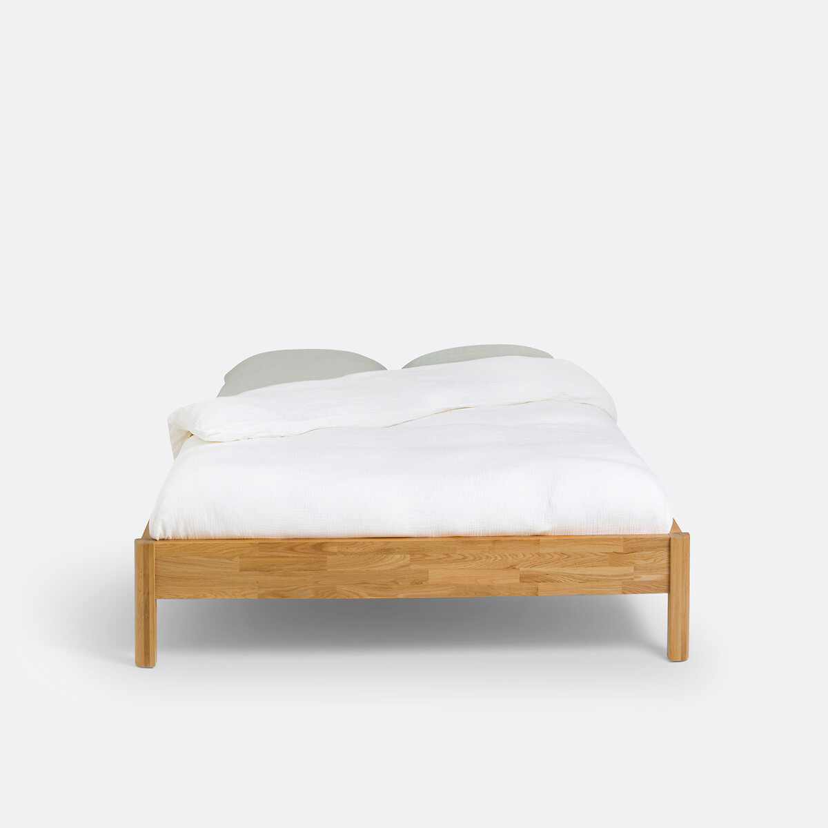 LA REDOUTE INTERIEURS<br>Cama de carvalho maciço com estrado de ripas, Zulda
