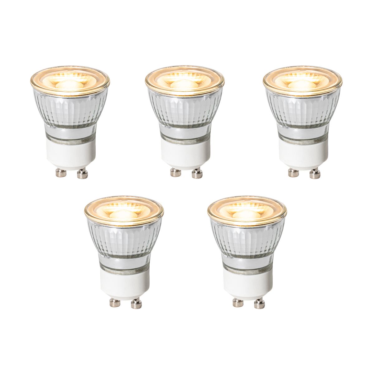 Set van 5 GU10 3-staps dimbaar LED lampen 35mm 4W 220 lm 2700K