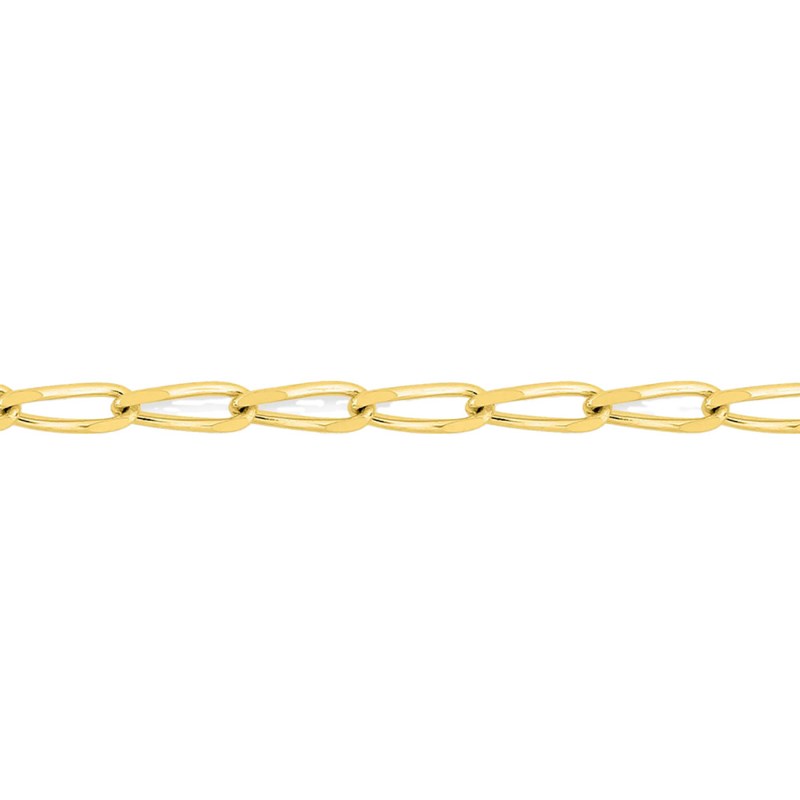 Bracelet Mixte 18 cm - Cheval - Or 18 Carats - Largeur 1.7 mm