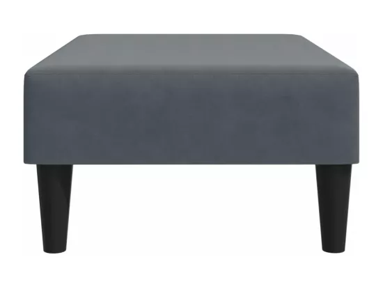 Repose-pied gris foncé 77x55x31 cm velours