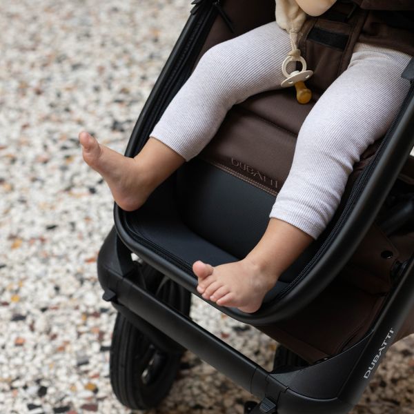 Dubatti One E6 Kinderwagen 2-in-1 - Dark Brown / Walnut Brown