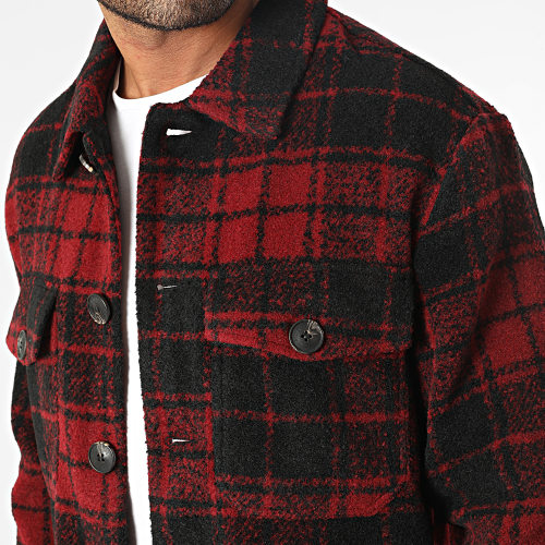 Surchemise A Carreaux Cane Check Rouge Noir