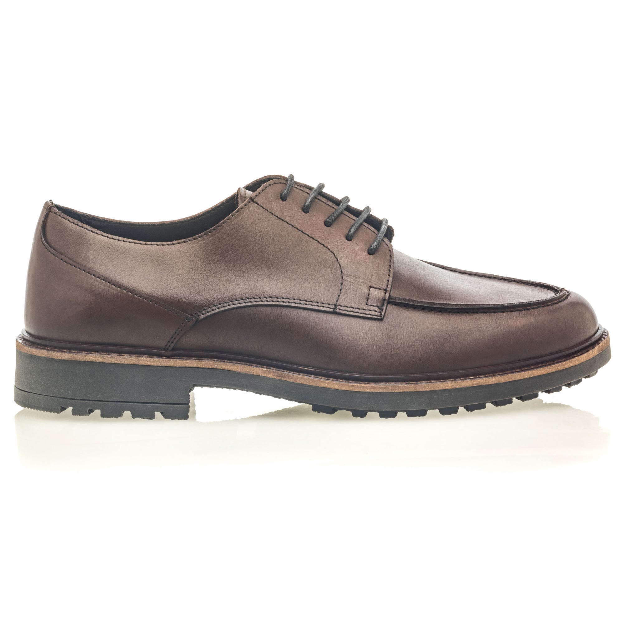 Derbies Homme en cuir marron