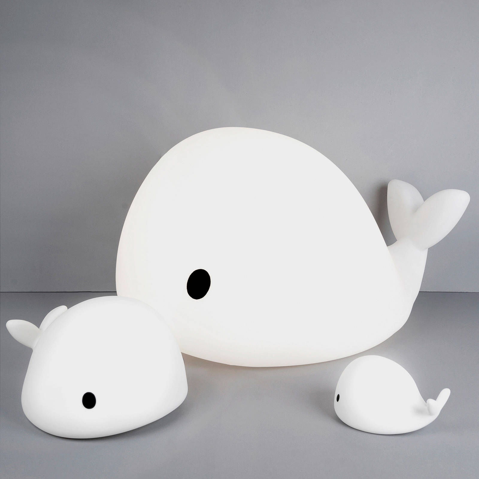 Flow Amsterdam nachtlampje Moby walvis wit 16,5 cm