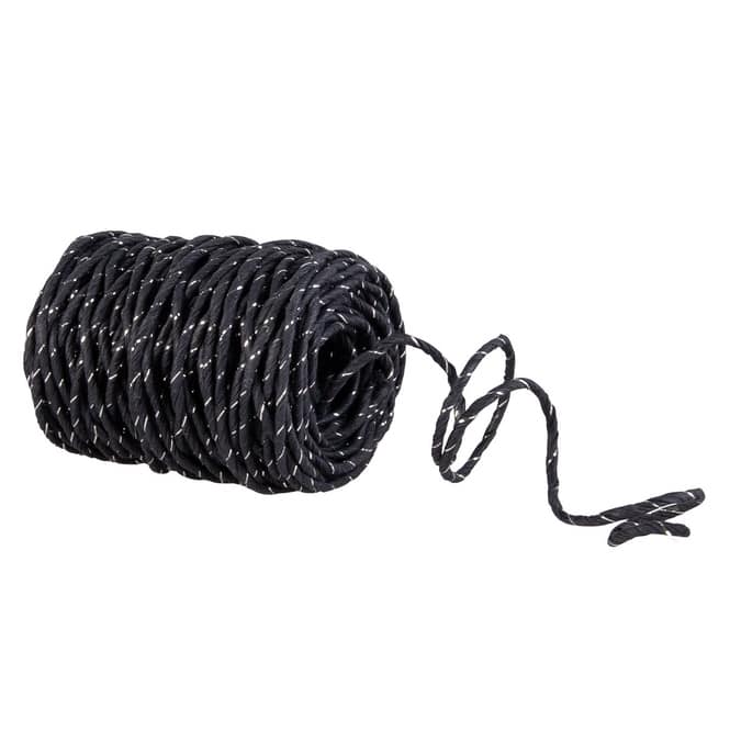 Dekokordel - ca. 20 m - schwarz