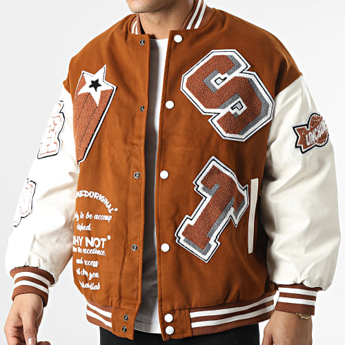 Veste Teddy MK21006 Camel Blanc