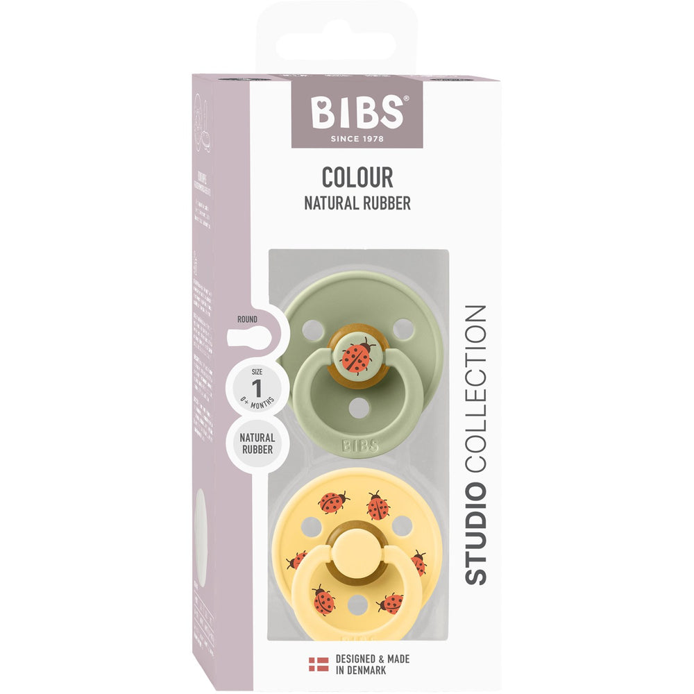 Køb Bibs Sage Mix Sut Studio Colour Ladybug Latex 2-Pak