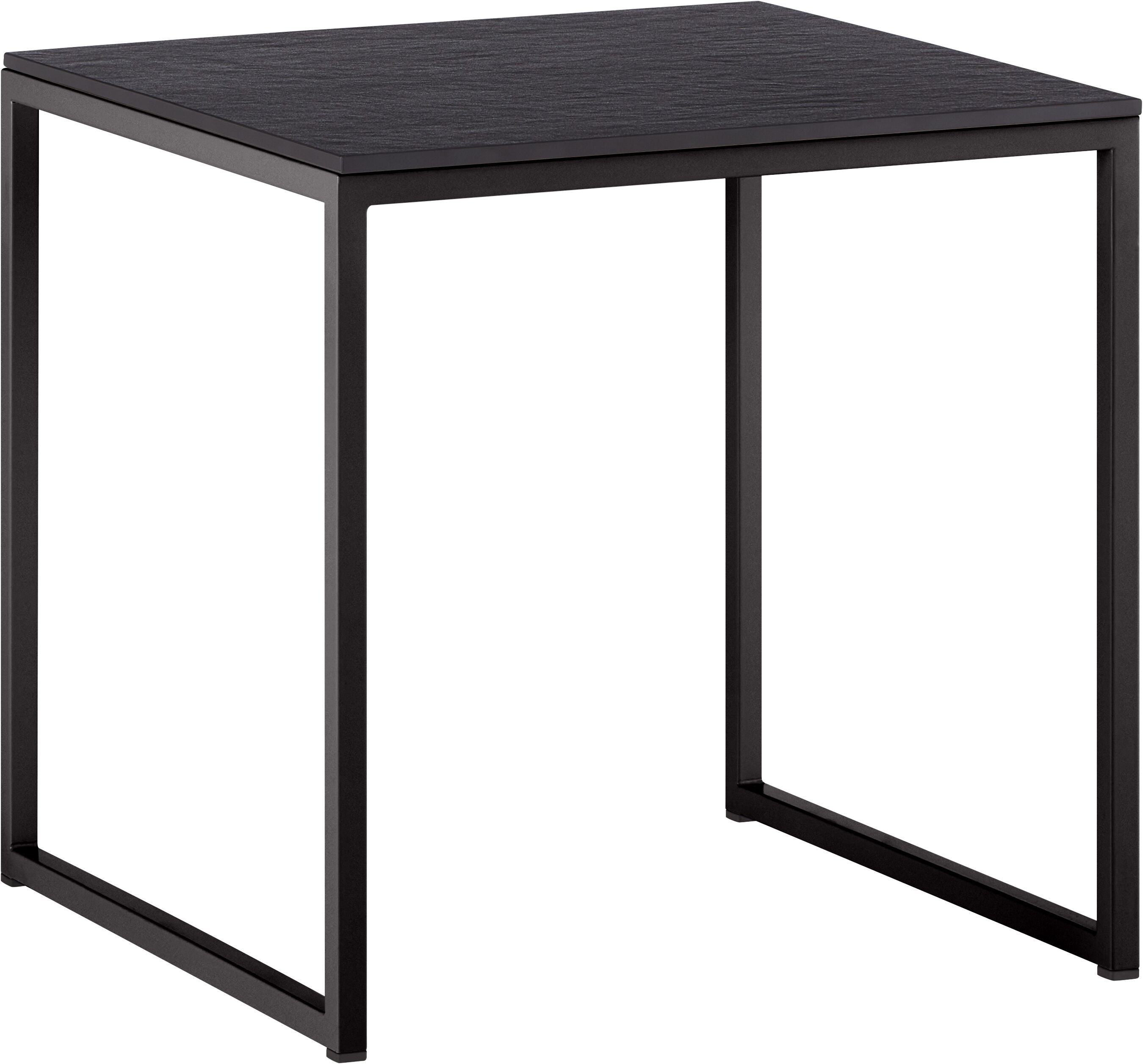 AVEA Beistelltisch - Sirius / schwarz / B: 40.0 cm x T: 40.0 cm x H: 40.8 cm