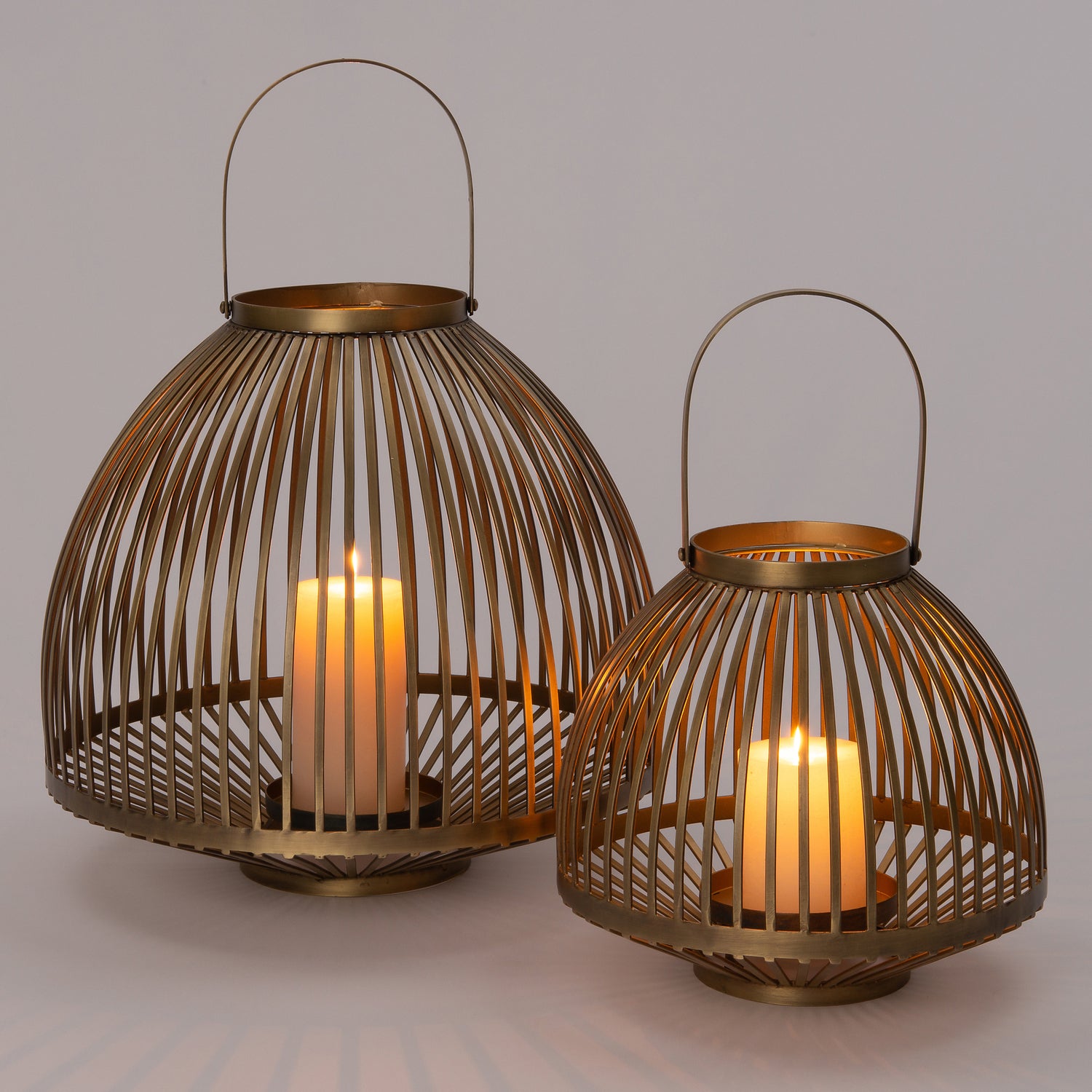 Intratuin windlicht Xam goud D 26 H 23,3 cm