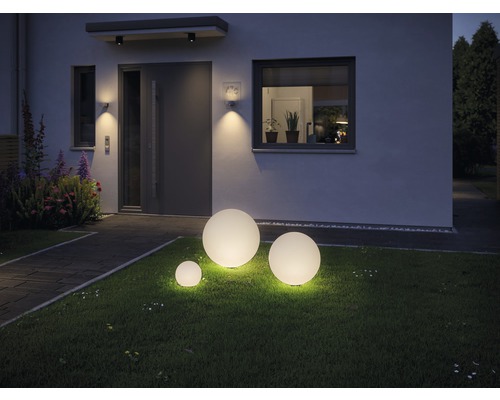 Paulmann Plug & Shine Globe Light Object IP67 2.8W 160 lm 3000 K Ø 20 cm Bol Wit 230/24 V