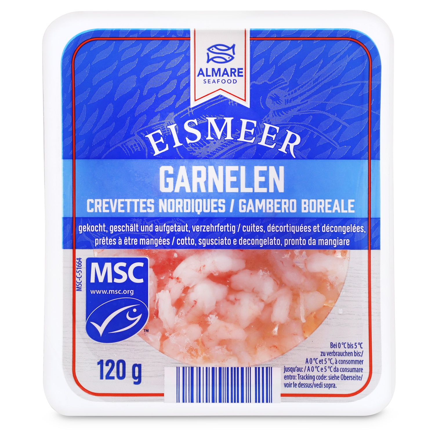 ALMARE SEAFOOD Garnelen Sortiment, Eismeergarnelen