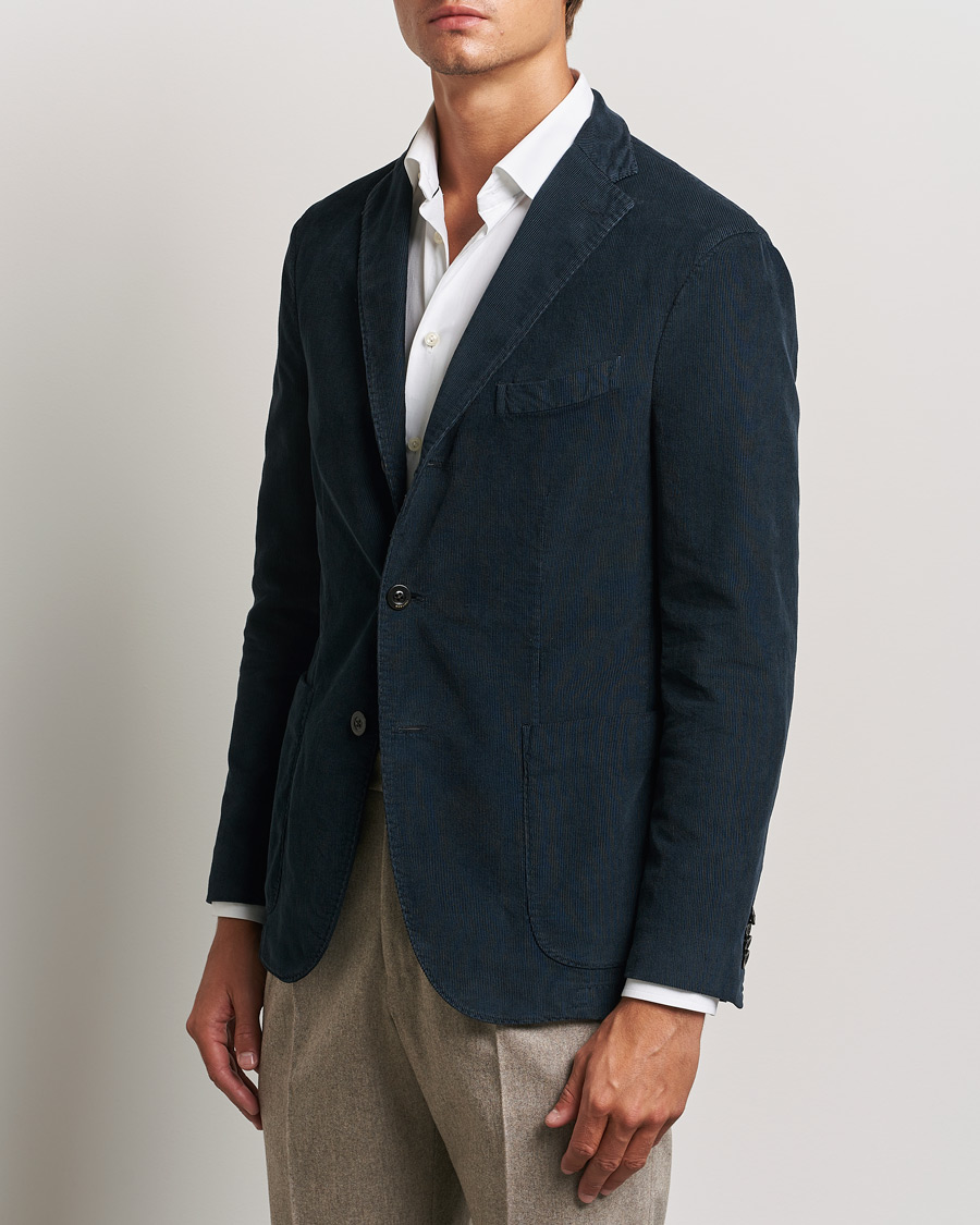 Boglioli K Jacket Corduroy Blazer Navy