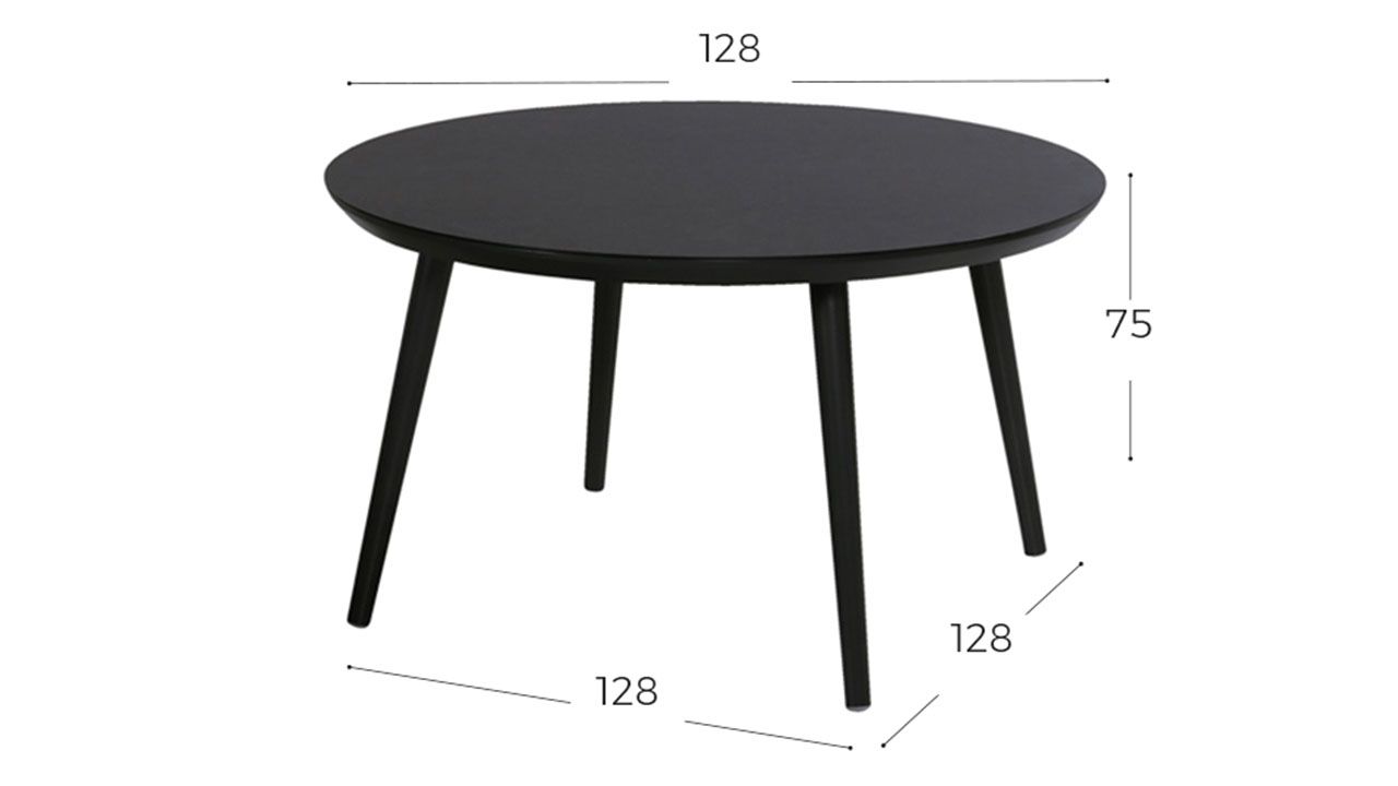 Tuintafel 65.130.108 Sophie Studio B128 x D128 x H75 cm