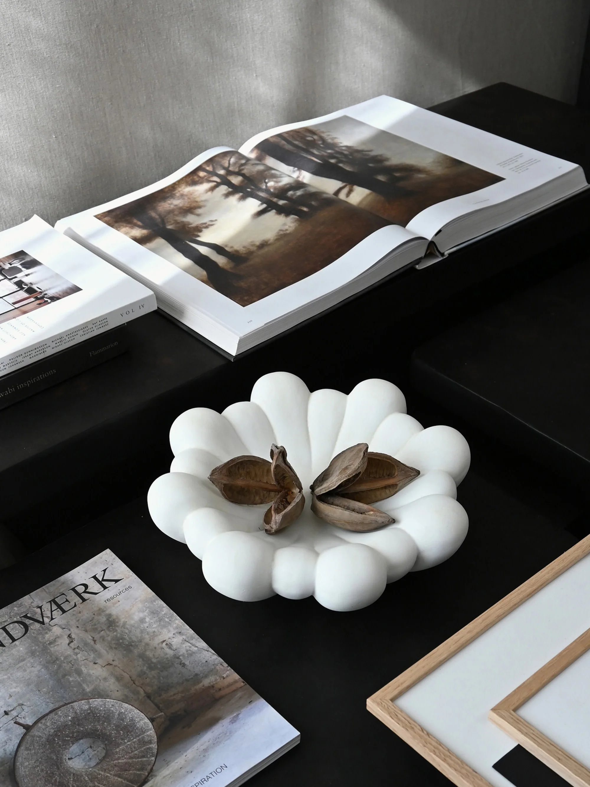 Handgemaakte decoratieve schaal Bloom, Ø 29 cm
