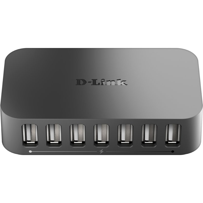 D-Link DUB-H7 USB 2.0 Type-B 480 Mbit/s Noir