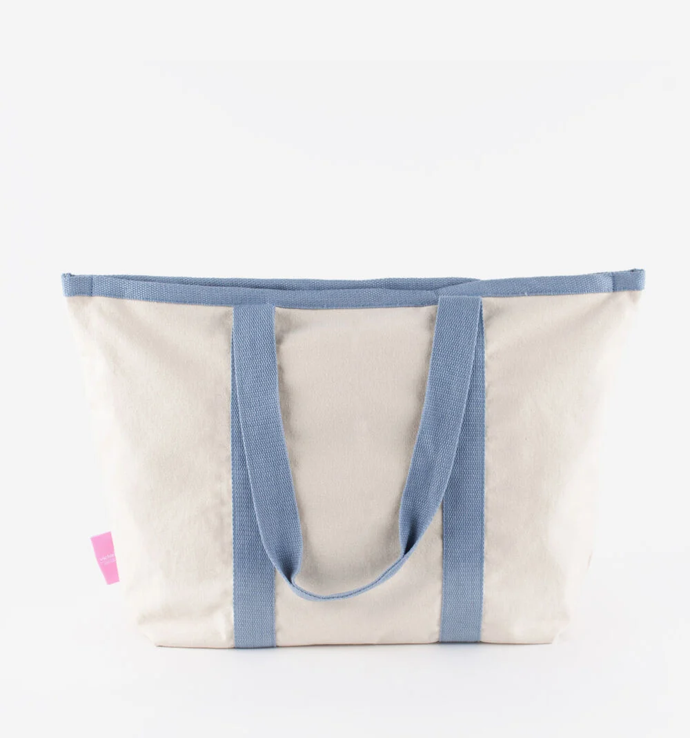 SAC SHOPPING TOILE BRODÉECRUDO