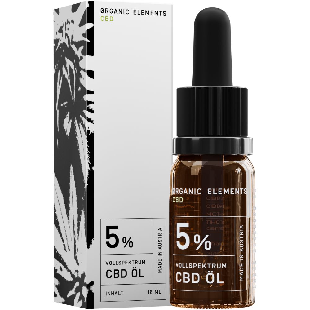 ORGANIC ELEMENTS Vollspektrum CBD Öl 5%