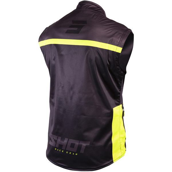 Shot - Veste sans manches Bodywarmer Lite 2.0 Noir / Jaune fluo