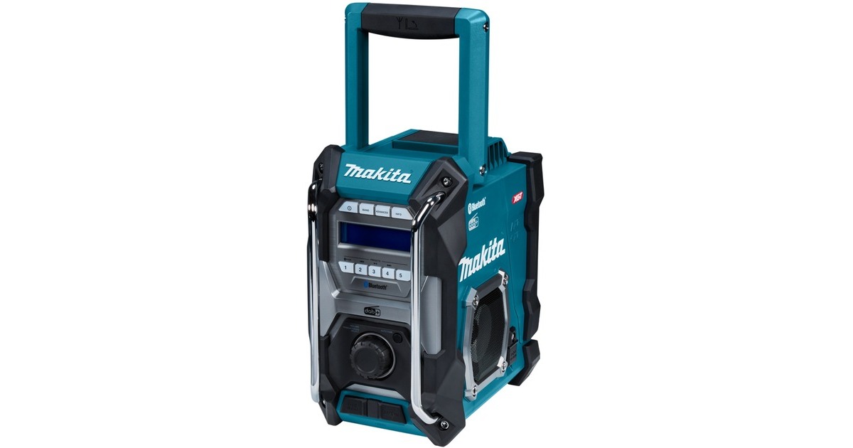 MakitaBouwradio FM DAB/DAB+ Bluetooth MR004GZ | 12V-40V max  (Blauw, In doos, accu's en lader niet inbegrepen)