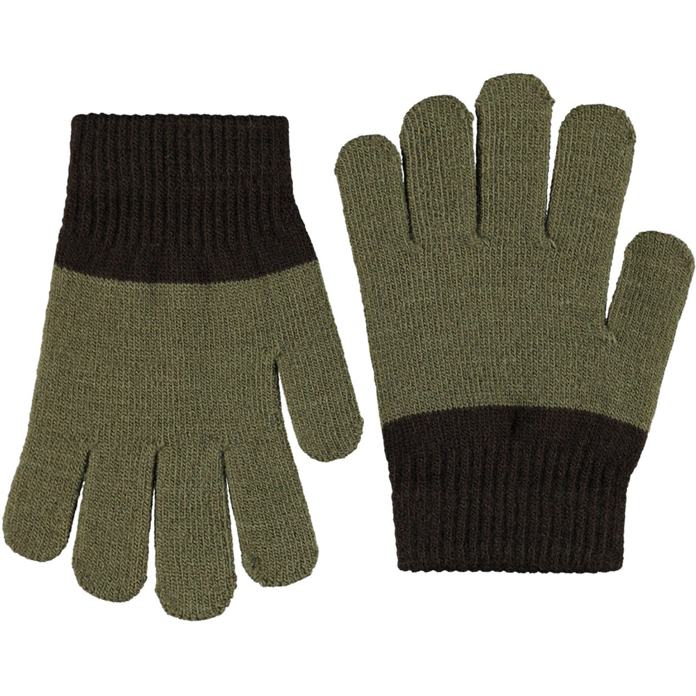 Køb Molo Bark Green Kei Handsker