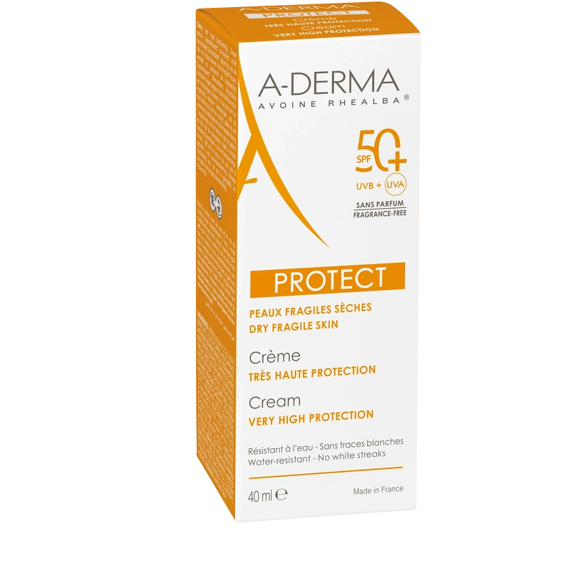 A-DERMA Protect Cream SPF 50+ Fragrance Free 40 ml