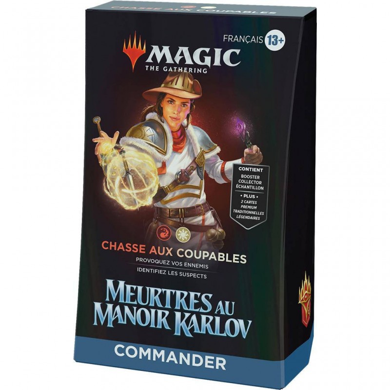 MTG Meurtres au manoir Karlov Deck commander Chasse aux coupables