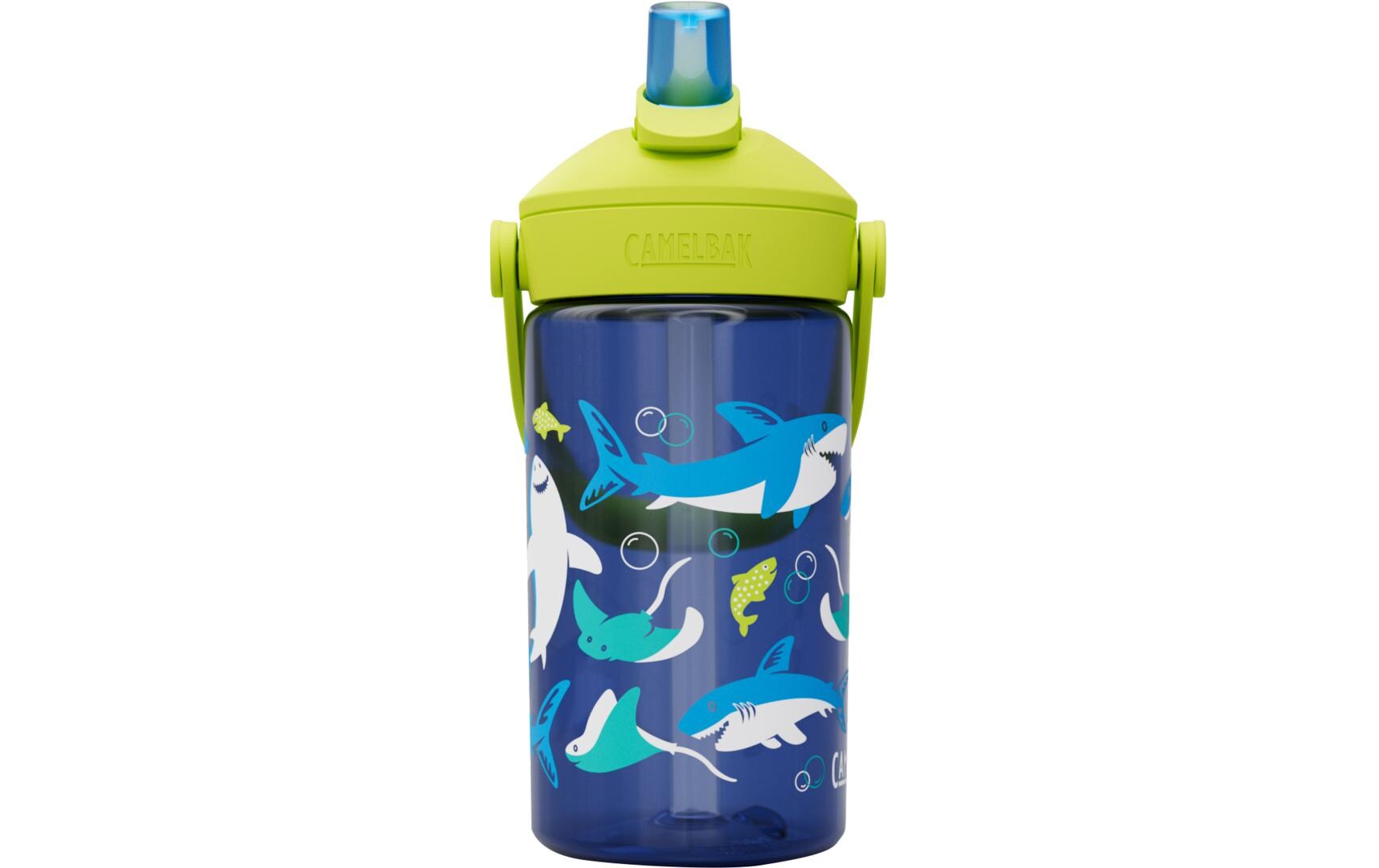 Trinkflasche Thrive Flip Straw Kids sharks and rays 400 mlFlasche aus Tritan für Kinder