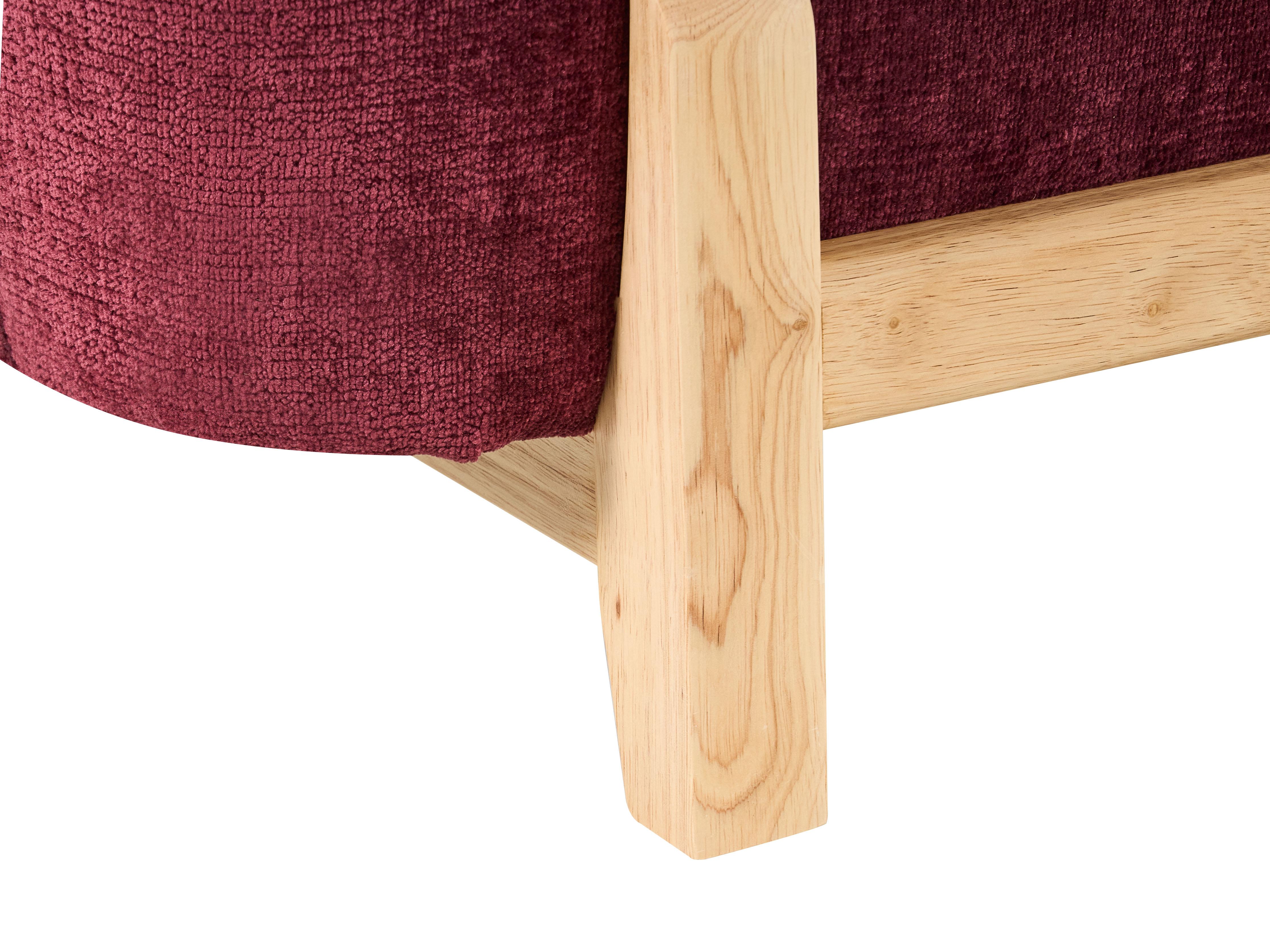 Bankenset 5-zits ALNOR Chenille Bordeauxrood