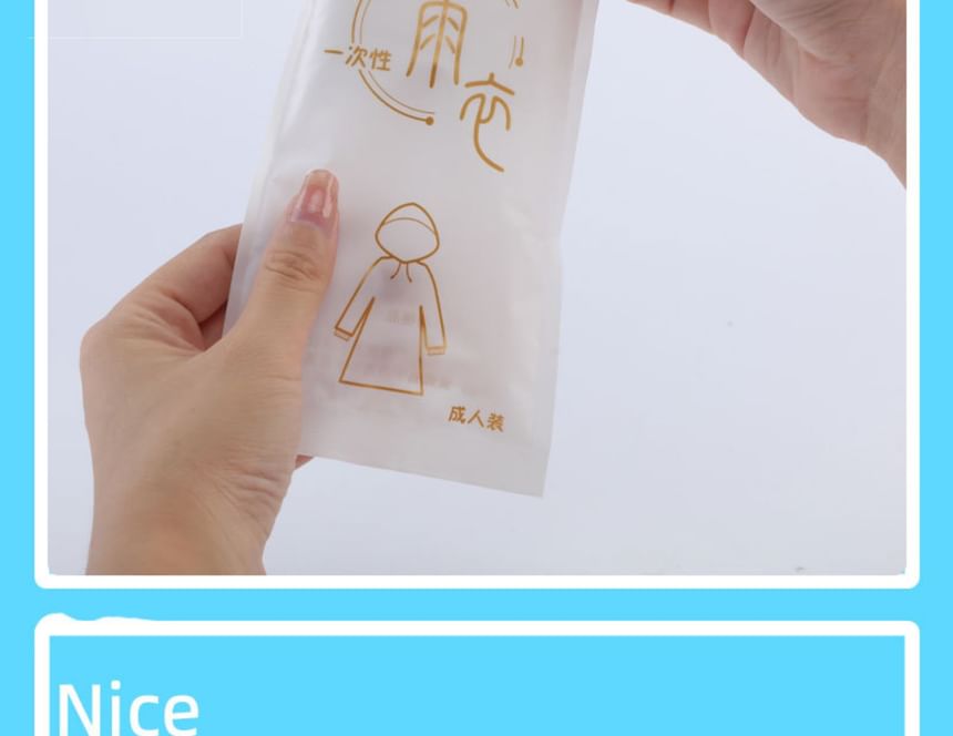 MyHome - Wegwerp plastic regenjas