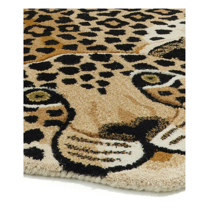 Doing Goods Tapis léopard Loony en laine | Marron