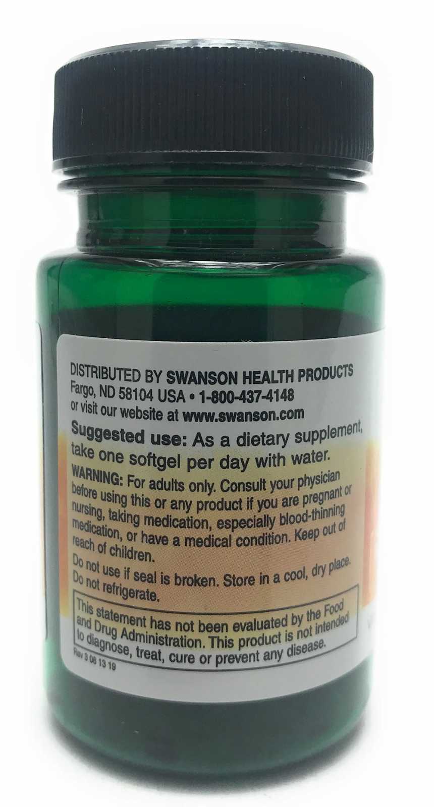 Vitamina K-2 Swanson 50 mcg 30 cápsulas gelatinosas