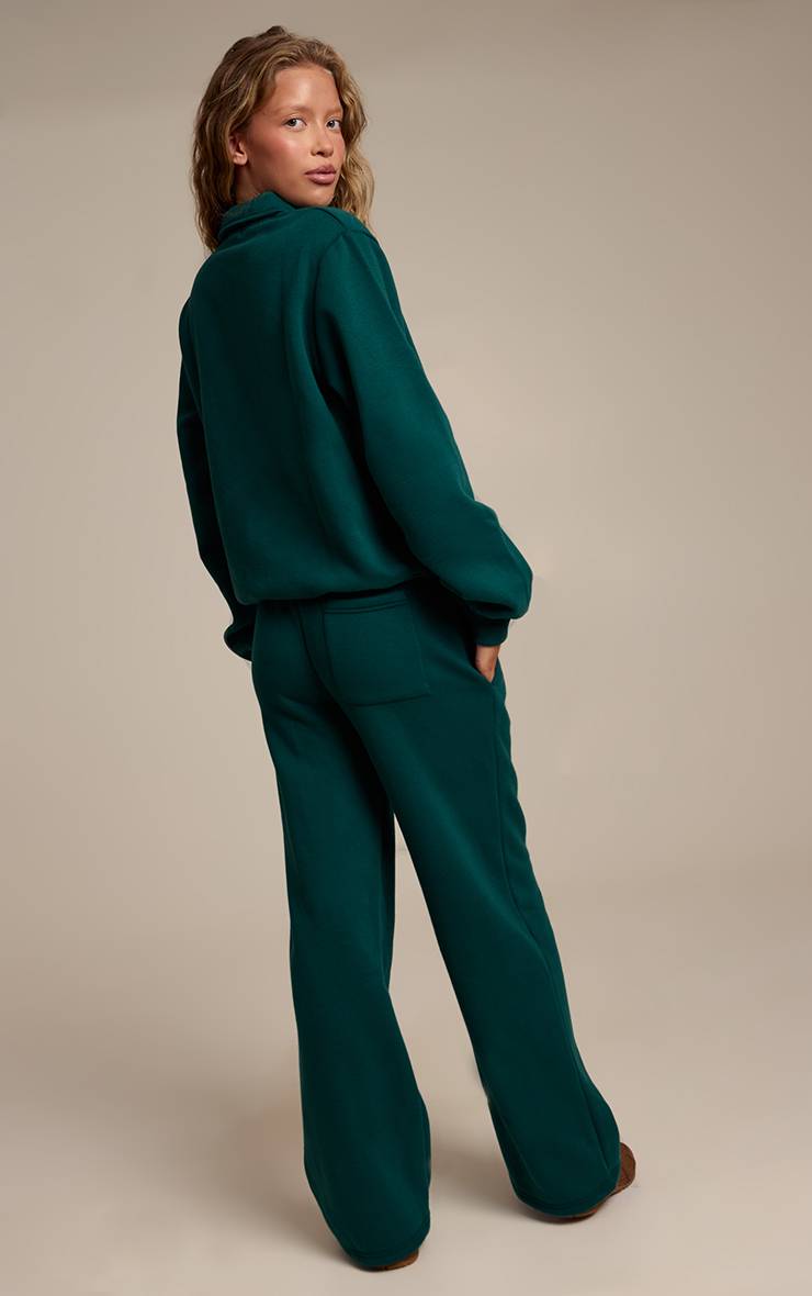 Pine Green Pantalon De Jogging À Jambe Droite
