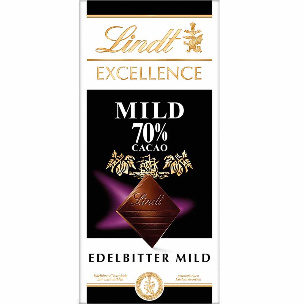 Lindt EXCELLENCE Mild 70% Kakao 100g MHD:30.11.25