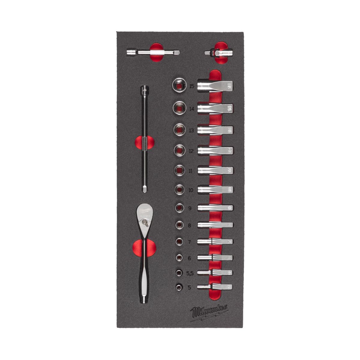 Milwaukee TOOLGUARD™ Gevulde stalen gereedschapswagen rood 69cm universeel 131-delig - 4932499182