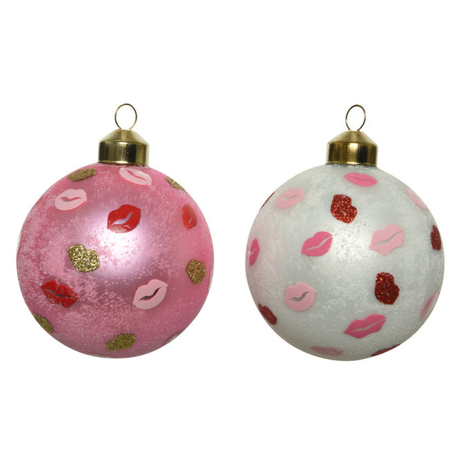 Christbaumkugel - Kussmund - Ø = ca. 8 cm - 1 Stück
