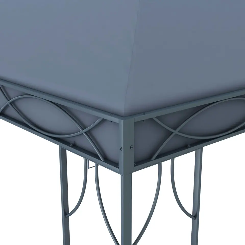 vidaXL - Prieel Met Lichtslinger - Antraciet - Stof - 400 x 300 cm