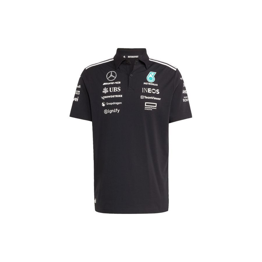 Adidas Polo noir Mercedes - AMG Petronas Formula One Team