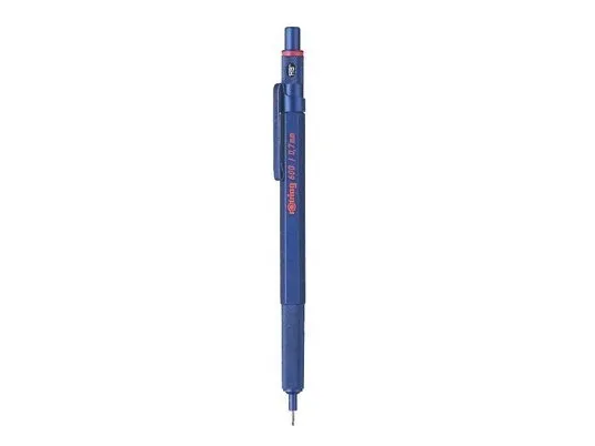 Rotring 600, Blå, Metal, HB, 0,7 mm, Sekskantet, Metal