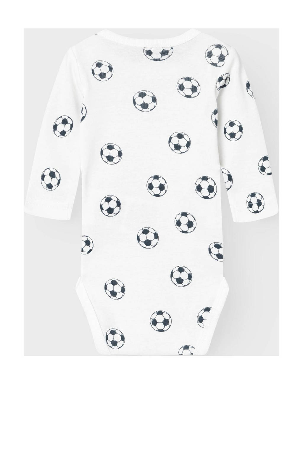 NAME IT romper NBMBODY - set van 2 wit/zwart