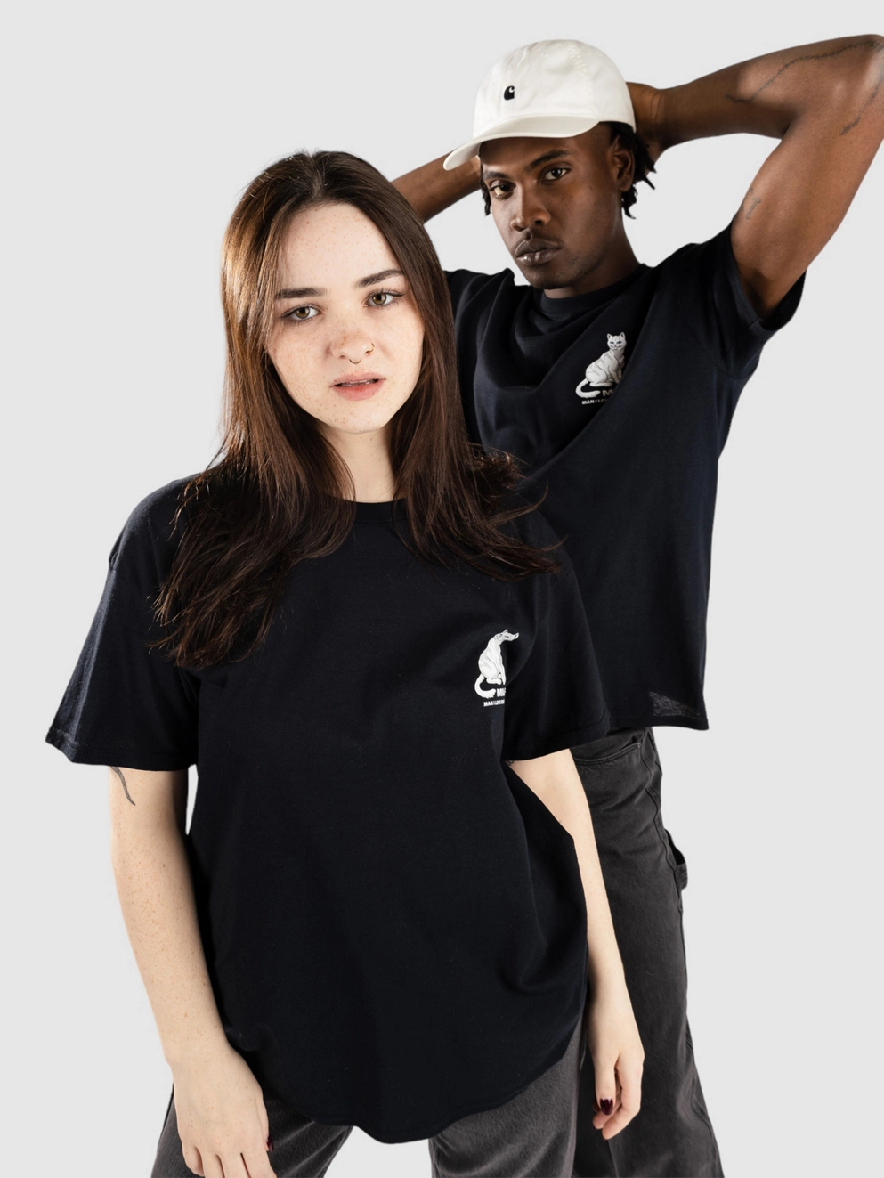 RIPNDIP Man I Love Felines T-Shirt black